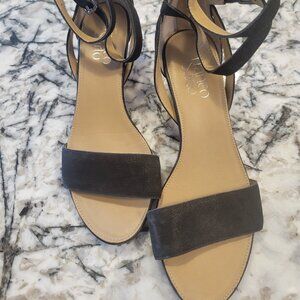 Women's Franco Sarto Black Wedge Sandals